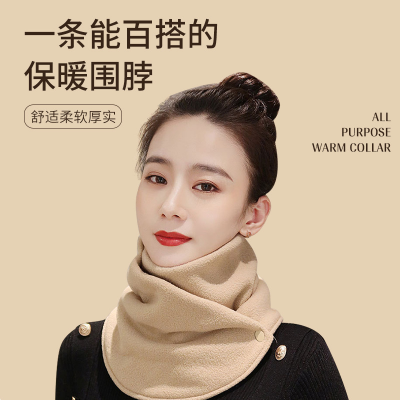 Douyin hot sale scarf female winter warm neck scarf students lovely neck cover manufacturers direct sales