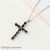 18K Color-Retaining Copper Inlaid Zircon Cross Pendant Handmade DIY Bracelet Necklace Ear Clip Pendant Hanging Ornament Accessories