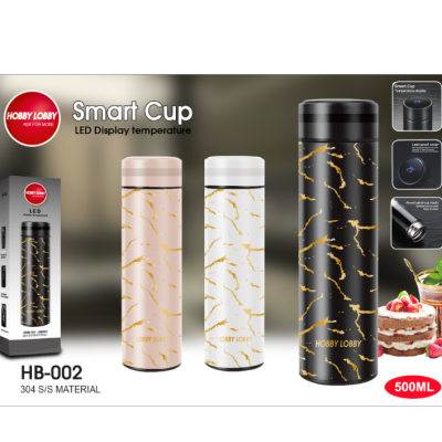 500ml Large Capacity Thermos Cup 304 Stainless Steel Cup With Temperature Display Wholesale Custom Logo Thermos Cup
