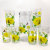Glass Household CUPS Printing Cup Set Living Room Water Cup Family Heat-Resistant Hospitality Drinking Water Tea Cup
