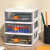 Pin Tu Cosmetics Storage Box Desktop Stationery Book Shelf Lipstick Dressing Table Large Capacity Dustproof Office