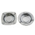 Hz70/156 Foreign Trade Stainless Steel Ash Tray Advertising Promotion KTV Square round Ashtray Gift Logo
