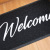 Amazon Black PVC Loop Carpet Welcome to Home Door Mat Modern Simple Rub Silk Washer Wholesale