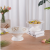 Style Household Fruit Plate Living Room Imitation Porcelain Candy Plate Dried Fruit Tray Gold Lace Fruit Plate Melamine