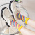 Fashion European and American Style Street Cool Trendy Mid-Calf Length Socks Casual Fun Color Men and Women Couple Fashion Socks Middle Tube Cotton Socks Wholesale