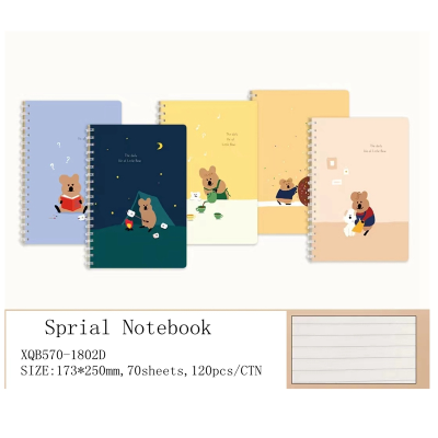 New spiral Notebook Foreign Trade Notebook B5 Cute Notepad