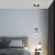 Modern Simple and Light Luxury Hanging Line Lamp Creative Net Red Star Air Top Bedside Small Droplight Designer Living Room Wall Light Bulb