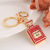 Exquisite Crystal Perfume Bottle Small Gift Car Accessories Rhinestone Keychain Creative Pendant Key Chain Gift