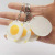 Simulation Food Series Egg Keychain Handbag Pendant Creative Poached Egg Pendant Promotional Gift in Stock Wholesale