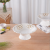 Style Household Fruit Plate Living Room Imitation Porcelain Candy Plate Dried Fruit Tray Gold Lace Fruit Plate Melamine