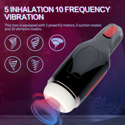 Jingba Airplane Bottle 10-Frequency Vibration Men's Self-Wei Device 5-Frequency Sucking Adult Supplies Wholesale Delivery