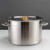 Hz66 Thickened 201 Stainless Steel Soup Bucket Soup Pot Lidded round Large Capacity Soup Pot Rice Bucket Hotel Soup Bucket Home