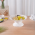 Style Household Fruit Plate Living Room Imitation Porcelain Candy Plate Dried Fruit Tray Gold Lace Fruit Plate Melamine