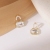 Korean Special-Interest Design Crystal Lock High-Grade Sterling Silver Needle Ear Studs New Bags Trendy Earrings