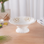 Style Household Fruit Plate Living Room Imitation Porcelain Candy Plate Dried Fruit Tray Gold Lace Fruit Plate Melamine