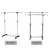 Simple Indoor Home Mini with Pulley Floor Single Pole Coat Hanger Small Retractable Mobile Clothesline Pole Lifting