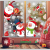 New Christmas decorations colorful Christmas window stickers white snowflake wall stickers traceless window stickers