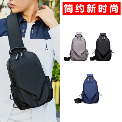 Wholesale Fashion Usb Men's Crossbody Bag Waterproof Sling Bag Casual Nylon Outdoor Sports Chest Bag