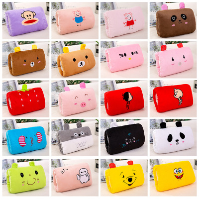 Factory Wholesale Long Hand Warmer Pillow Rectangular Hand Warmer Plush Toy Cover Promotional Gifts Printed Logo
