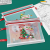 Christmas Creative Cartoon Christmas Double-Layer File Bag Student Large Capacity Transparent Buggy Bag Learning Information Bag