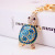 Creative Cute with Diamonds Little Turtle Car Key Ring Women's Bag Accessories Turtle Key Chain Animal Pendant 248