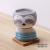 Home Furnishings Desktop Cartoon Bear Head Tilt Doll Breathable Painted Ceramic Succulent Plant White Pottery Small Flower Pot Indoor