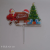 Santa Tree Christmas Gift Merry Christmas Printed Cake Fork Photo Props-Christmas Series