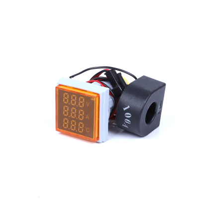 Voltage Current Thermometer AD16-22DVA ℃ Large Digital Tube Red Green Yellow Blue White Square