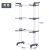 Three-Layer Folding Drying Rack Floor Wing Clothes Hanger Balcony Drying Rack Clothes Rack Towel Rack Wholesale