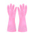 [Fleece-Lined] Household Gloves PVC Color Short Cleaning Laundry Dishwashing Mop Extra Thick and Durable Antifouling