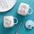 Creative Cute Cartoon Unicorn Gift Ceramic Coffee Cup with Cover Spoon Office Drinking Mug Minimalist Cup