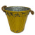 Cross-Border Colored Iron Sheet Flower Bucket Retro Iron Art Vase DIY Handmade Binaural Pattern Cylinder Vase Spot