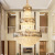 Light Luxury Duplex Building Living Room Chandelier Crystal Household round 2022 New Hotel Lobby Villa Hollow Lamps