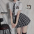 Plaid Tie Split Pure Japanese and Korean Campus School Uniform Role Playing Sexy Lingerie Uniform Seductive Student Wear