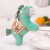 Epidemic Prevention Gift Plush Toy Creative Green Horse Pillow Holding Green Code Cartoon Green Horse Doll Keychain Pendant