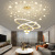 2022 New Light Luxury Living Room Chandelier Starry Sky Projection Lobby Light Simple Modern Dining Room Bedroom Lamp Package