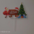 Santa Tree Christmas Gift Merry Christmas Printed Cake Fork Photo Props-Christmas Series