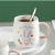 Creative Possible Rabbit Ceramic Cup Lid Spoon Mug Office Coffee Cup Household Water Cup Milk Cup Gift Cup