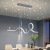 Dining Room Chandelier Modern Minimalist LED Strip Dining Room Table Lamp Nordic Creative Personality Starry Sky Light Luxury Bar Lamp