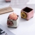 Ceramic High Temperature Succulent Flower Pot Pink Breathable Small Flower Pot Square Carved round Bow Succulent Breathable