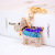 Creative Cute with Diamonds Bell Puppy Key Chain Chinese Zodiac Dog Keychain Pendant Women's Bag Accessories Small Gift