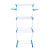 Movable Multi-Layer Drying Rack Iron Spray Paint Household Outdoor Three-Layer Towel Rack Multifunctional Folding Floor Clothes Hanger