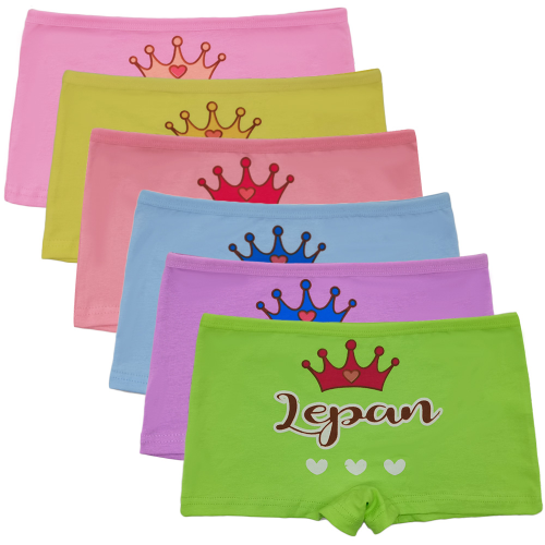 yunmengni foreign trade girls‘ underwear cotton little girl shorts cartoon printed pattern boxers supply wholesale