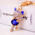 Creative Cute with Diamonds Waving Cat Keychain Women's Bag Accessories Kitten Metal Pendant Key Chain Small Gift
