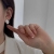 New Niche Design Sterling Silver Needle Stud Earrings Women's Korean-Style Cold Simple and Irregular Shell Simple Earrings Fashion