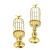 European-Style Golden Retro Birdcage Candlestick Aromatherapy Candle Table Romantic Candlelight Dinner Props Table Decoration