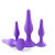 Silicone Back Butt Plug Four-Piece Set Anal Thorn Beads Hands-Free Suction Cup Butt Plug Adult Sex Product Wholesale