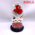 Valentine's Day Couple Little Bear Rose Led with Light Glass Cover Ornaments