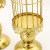 European-Style Golden Retro Birdcage Candlestick Aromatherapy Candle Table Romantic Candlelight Dinner Props Table Decoration