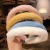 Korean Sweet Elegance Candy Color Plush Headband Autumn and Winter Fur Hair Accessories Online Influencer Headdress Imitation Rabbit Fur Headband